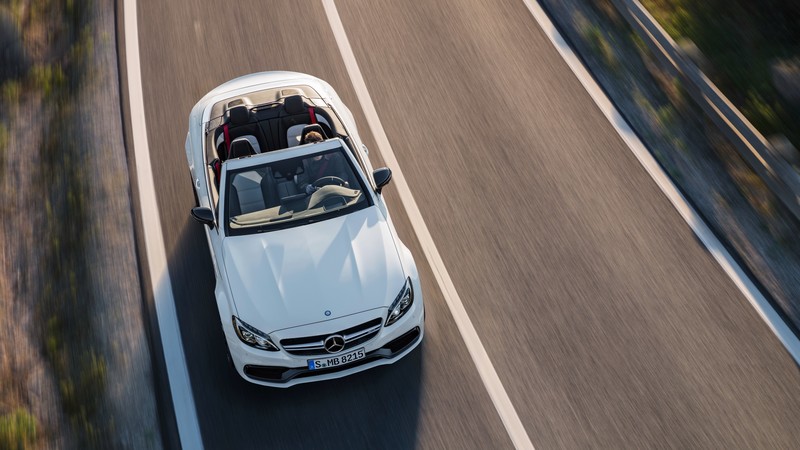 Mercedes Amg C 63 S, cabriolet, NYIAS 2016, white