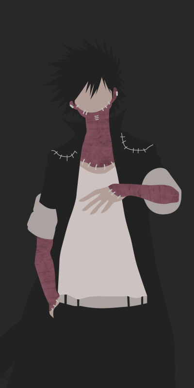Anime My Hero Academia, Minimalist, Scar, Black Hair, Dabi (Boku No Hero Academia), 1080x2160
