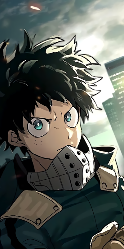 Anime My Hero Academia, Izuku Midoriya, 1080x2160