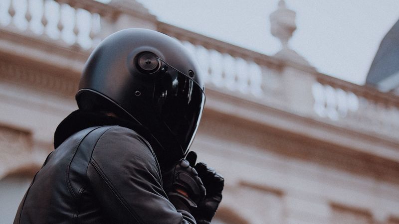 man, motorcyclist, motorcycle, helmet, 4k