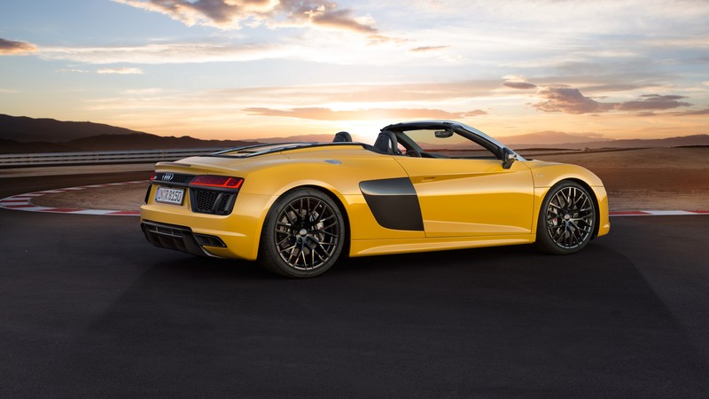 Audi R8, NYIAS 2016, supercar, yellow