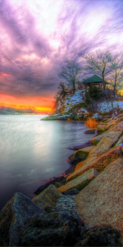 Earth Sunset, Earth, HDR, Cloud, Sky, 1080x2160