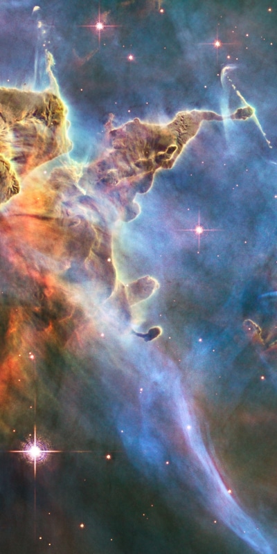Sci Fi Nebula, Colorful, Stars, Space, 1080x2160