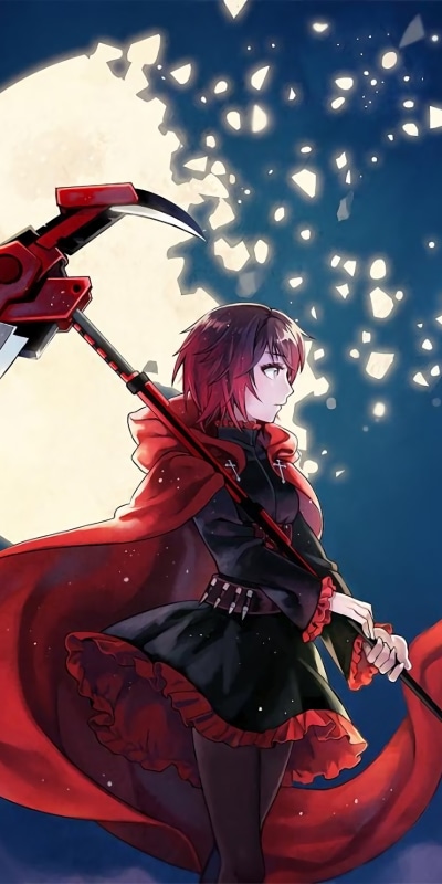 Anime RWBY, Ruby Rose (RWBY), 1080x2160