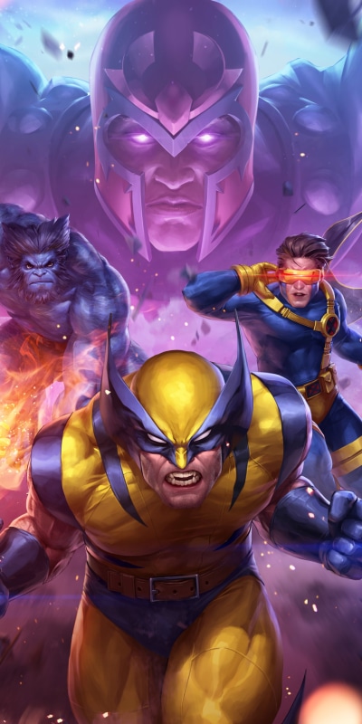 Video Game Marvel: Future Fight, Beast (Marvel Comics), Cyclops (Marvel Comics), Wolverine, 1080x2160