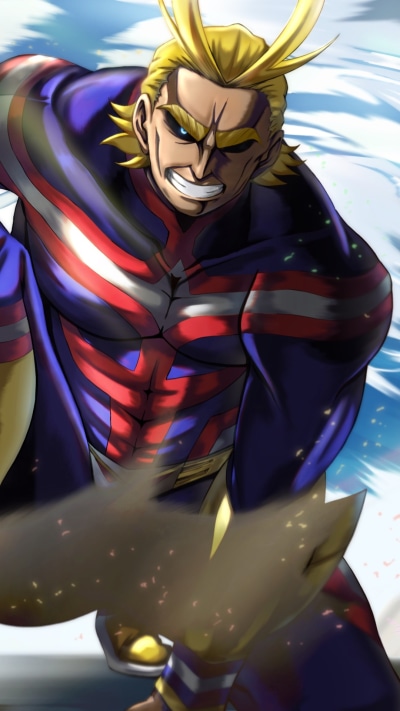 Anime My Hero Academia, Toshinori Yagi, All Might, 1080x1920