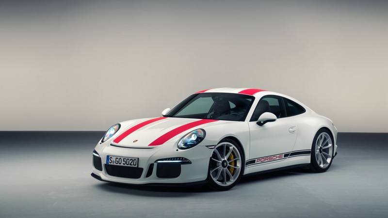 Porsche 911 R (991), Geneva Auto Show 2016, sport car, white