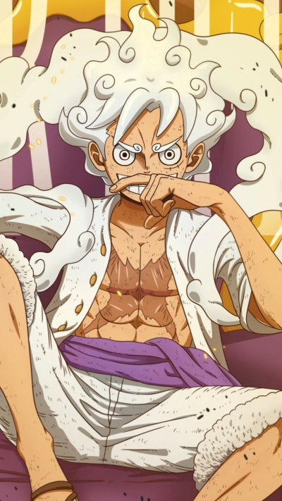 Anime One Piece, Gear 5 (One Piece), Monkey D. Luffy, 1080x1920