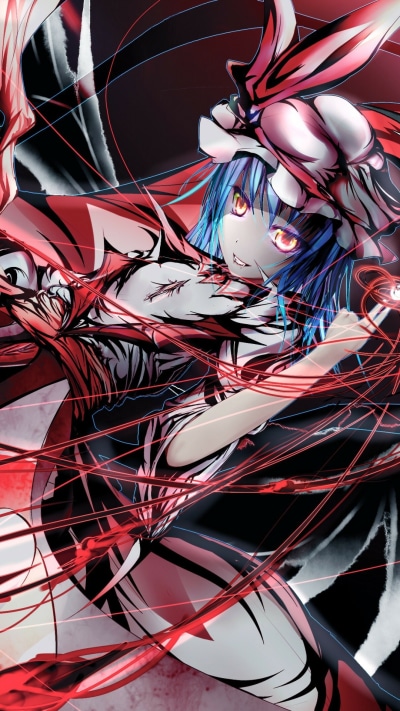 Anime Touhou, Remilia Scarlet, 1080x1920