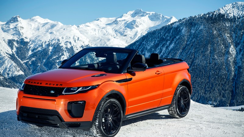 Range Rover Evoque Convertible, cabriolet, orange