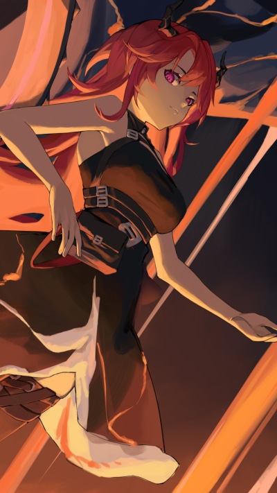 Video Game Arknights, Surtr (Arknights), 1080x1920