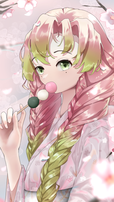 Anime Demon Slayer: Kimetsu no Yaiba, Mitsuri Kanroji, 1080x1920