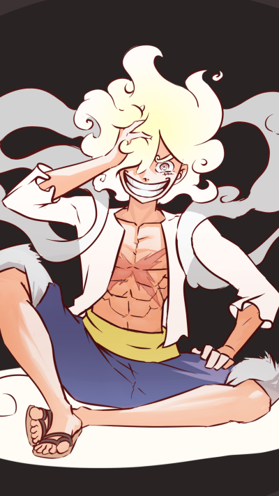Anime One Piece, Gear 5 (One Piece), Monkey D. Luffy, 1080x1920