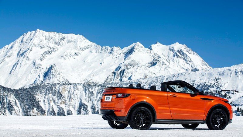 Range Rover Evoque Convertible, cabriolet, orange