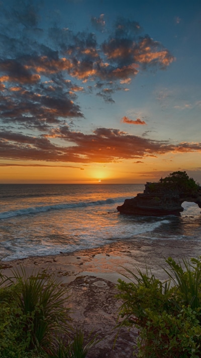 Earth Sunset, Horizon, Sky, Ocean, Indonesia, 1080x1920