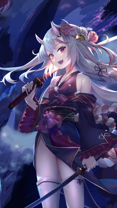 Anime Virtual Youtuber, Hololive, Nakiri Ayame, 1080x1920