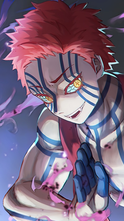 Anime Demon Slayer: Kimetsu no Yaiba, Akaza (Demon Slayer: Kimetsu No Yaiba), 1080x1920