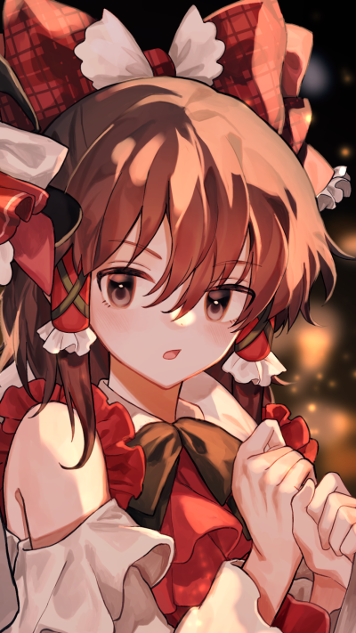 Anime Touhou, Reimu Hakurei, 1080x1920