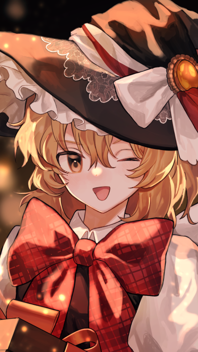 Anime Touhou, Marisa Kirisame, 1080x1920