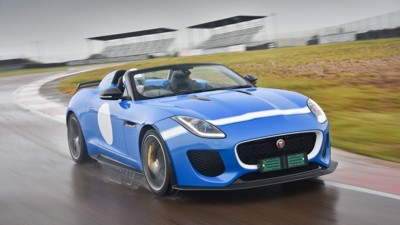 Jaguar F-Type Project 7, roadster, ZA-spec, blue