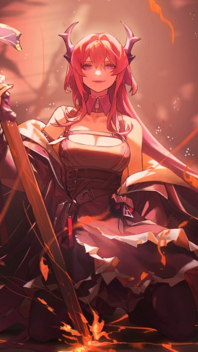 Video Game Arknights, Surtr (Arknights), 1080x1920
