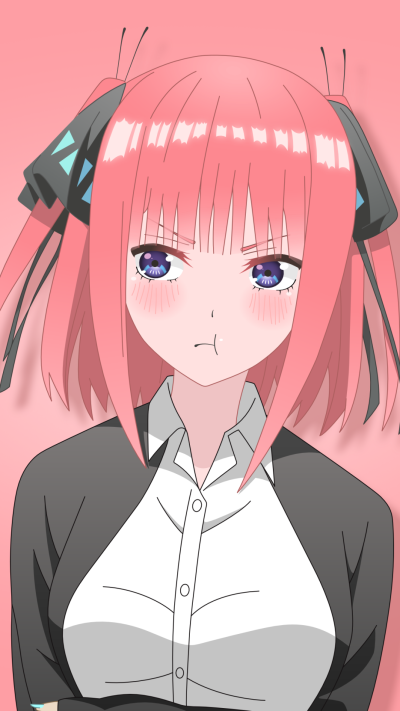 Anime The Quintessential Quintuplets, Gotoubun No Hanayome, Nino Nakano, 1080x1920