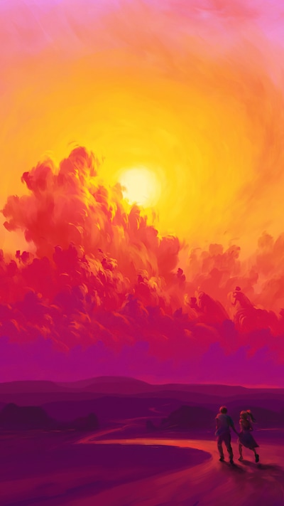 Artistic Sunset, 1080x1920