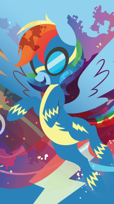 TV Show My Little Pony: Friendship is Magic, Minimalist, Rainbow Dash, 1080x1920