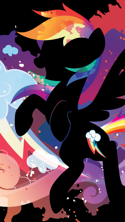 TV Show My Little Pony: Friendship is Magic, Rainbow Dash, Minimalist, 1080x1920