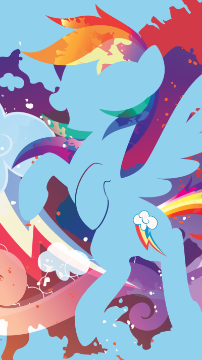 TV Show My Little Pony: Friendship is Magic, Rainbow Dash, Minimalist, 1080x1920