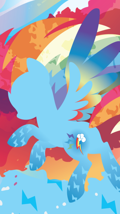 TV Show My Little Pony: Friendship is Magic, Minimalist, Rainbow Dash, 1080x1920