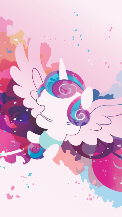 TV Show My Little Pony: Friendship is Magic, Minimalist, Flurry Heart, 1080x1920