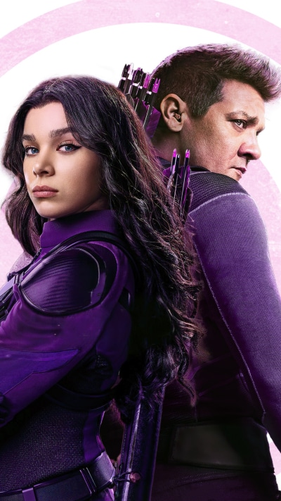 TV Show Hawkeye, Jeremy Renner, Kate Bishop, Clint Barton, Hailee Steinfeld, 1080x1920