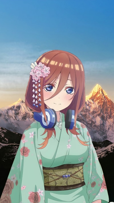 Anime The Quintessential Quintuplets, Miku Nakano, 1080x1920