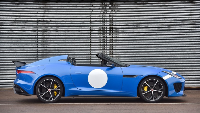 Jaguar F-Type Project 7, roadster, ZA-spec, blue