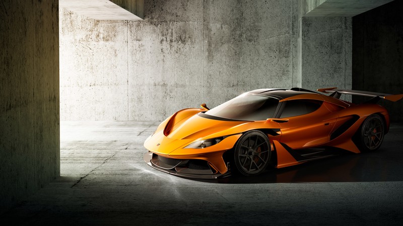 Apollo Arrow, Geneva Auto Show 2016, supercar, hypercar, speed, orange