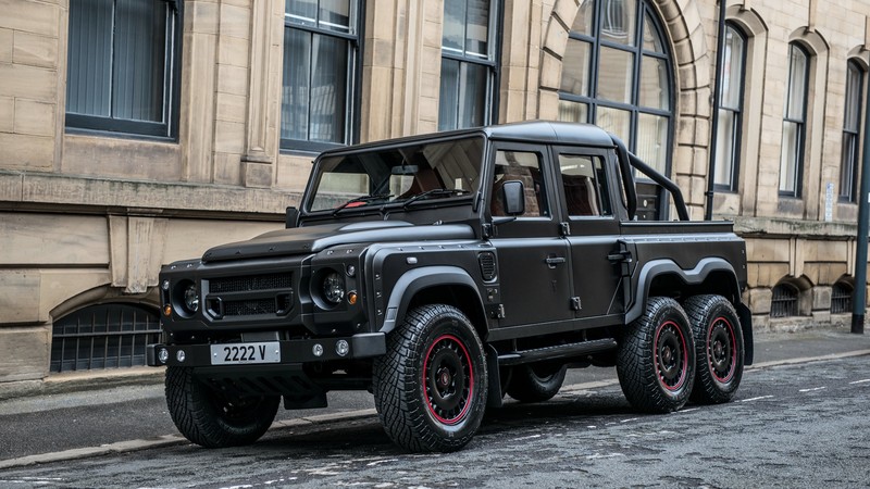 Project Kahn Flying Huntsman 110 6x6, Double Cab, Pickup, black