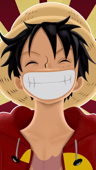 Anime One Piece, Straw Hat, Monkey D. Luffy, 1080x1920