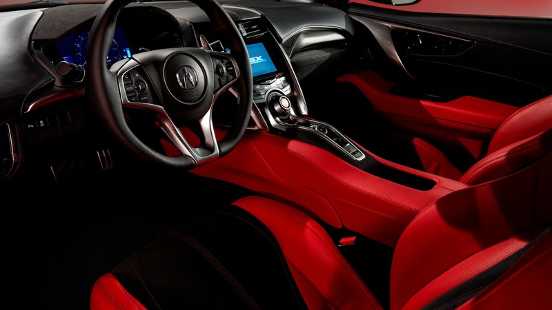2017 Acura NSX, supercar, hypercar, interior