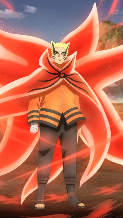 Anime Boruto, Naruto Uzumaki, Baryon Mode (Naruto), 1080x1920