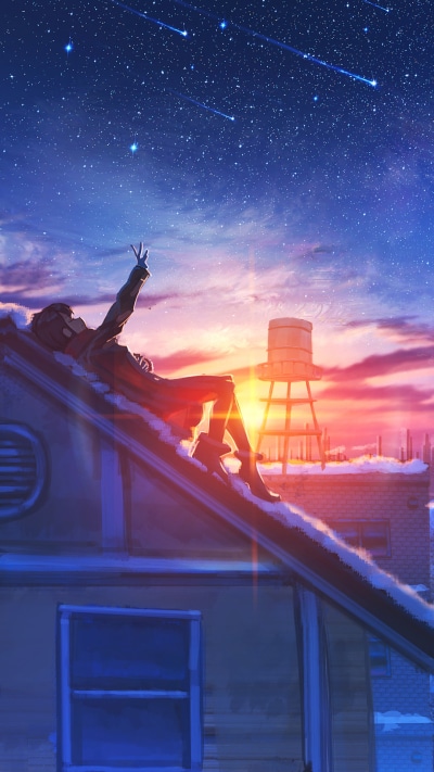 Anime Original, Starry Sky, 1080x1920
