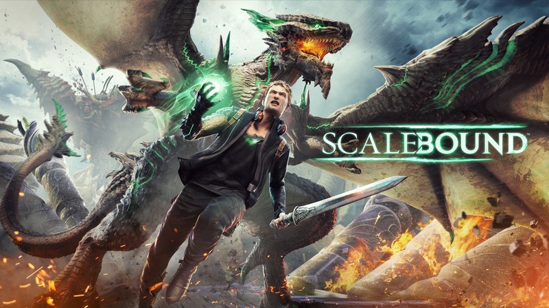 Scalebound, game, fantasy, archer, dragon, green, bow, sword, warrior, xbox, 4k, 4K, PC