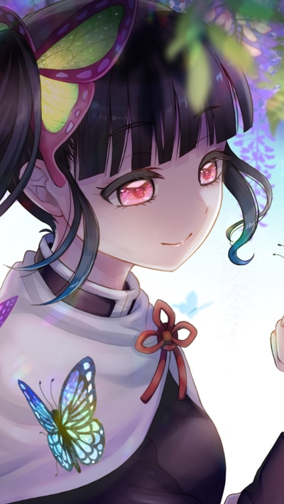 Anime Demon Slayer: Kimetsu no Yaiba, Kanao Tsuyuri, 1080x1920