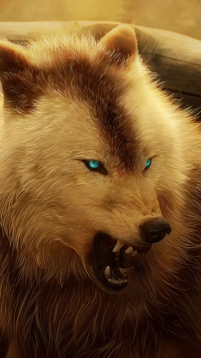 Fantasy Wolf, 1080x1920