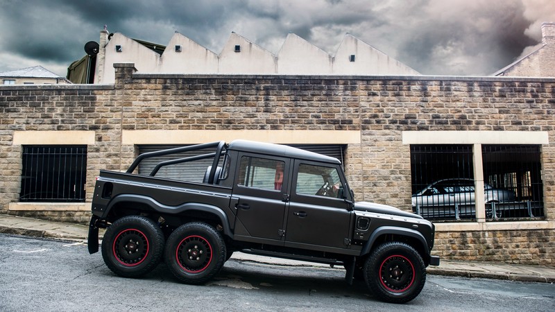 Project Kahn Flying Huntsman 110 6x6, Double Cab, Pickup, black