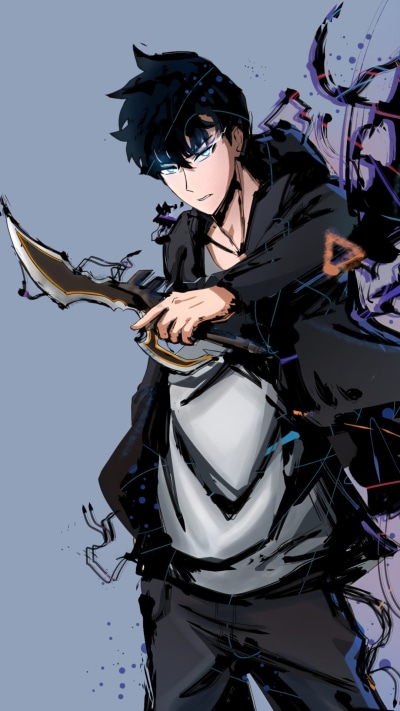 Anime Solo Leveling, Sung Jin-Woo, 1080x1920