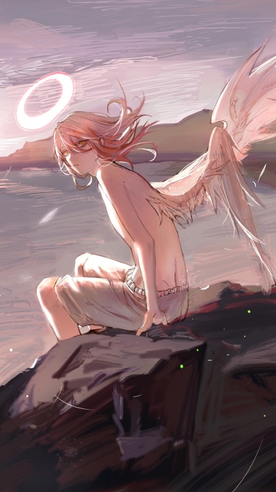 Anime Chainsaw Man, Angel Devil (Chainsaw Man), 1080x1920