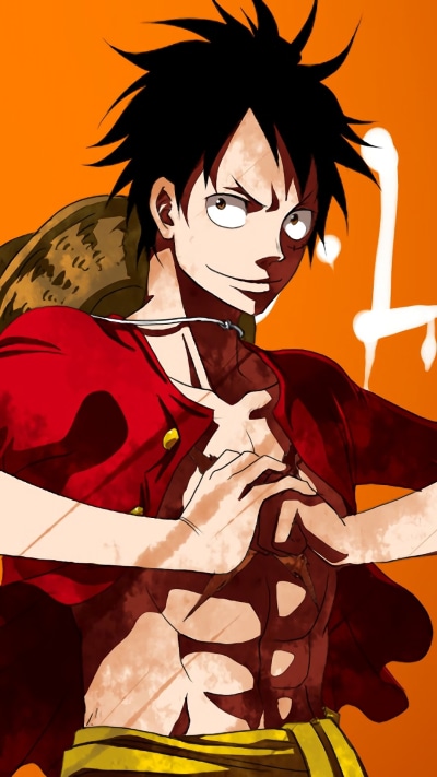 Anime One Piece, Monkey D. Luffy, 1080x1920