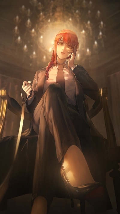 Anime Chainsaw Man, Makima (Chainsaw Man), 1080x1920