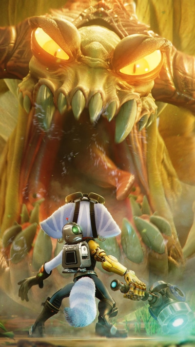 Video Game Ratchet and Clank: Rift Apart, Ratchet and Clank, Rivet (Ratchet and Clank), 1080x1920